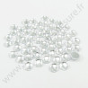 Strass acrylique rond effet quadrillage à coller - Diamant - 5mm à 16mm