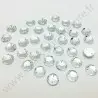 Strass acrylique à facettes rond à coudre - Diamant - 4mm à 14mm