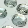 Strass acrylique rond à coudre à facettes - Diamant - 6mm à 15mm - détail
