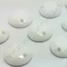 Strass acrylique rond à coudre à facettes - Blanc - 6mm à 15mm - détail