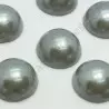 Demi-perle nacrée rond à coller - Gris - 5mm à 10mm - détail