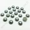 Demi-perle nacrée rond à coudre - Gris nacré - 6mm à 10mm