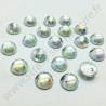 Demi-perle nacrée rond à coudre - Diamant nacré - 6mm à 10mm