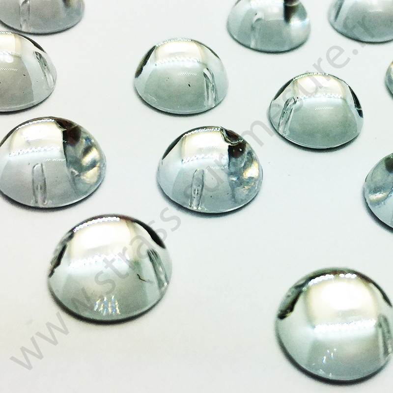 Demi-perle ronde à coudre - Diamant - 6mm à 12mm