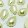 Demi-perle nacrée goutte à coudre - Ivoire nacré - 10mm, 15mm - détail