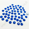 Strass thermocollant fluorescent en verre - Bleu - 2mm à 6mm