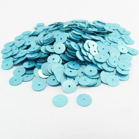 Sequin plat - TURQUOISE CLAIR - 6mm