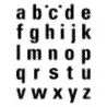 Tampon transparent Artémio - Alphabet minuscule 20mm