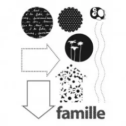 Tampon transparent Artémio - La famille