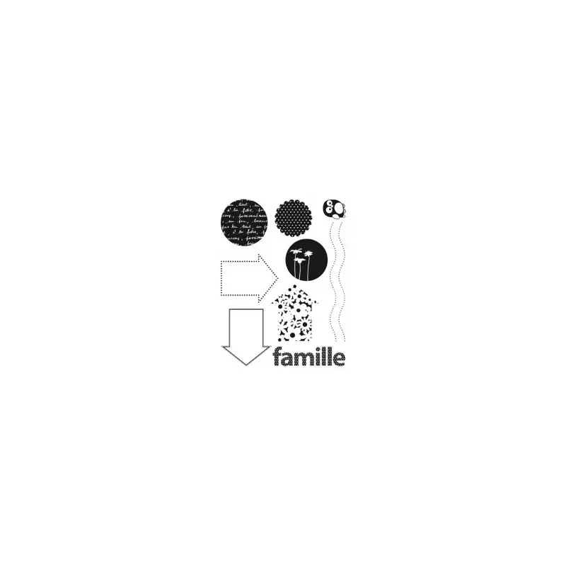 Tampon transparent Artémio - La famille