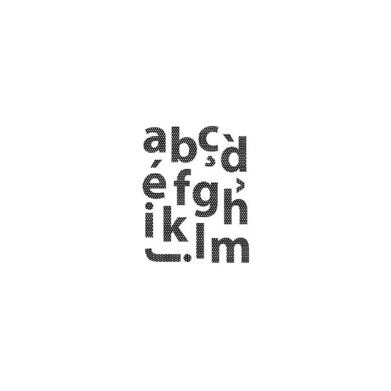 Tampon transparent Artémio - Alphabet minuscule 32mm