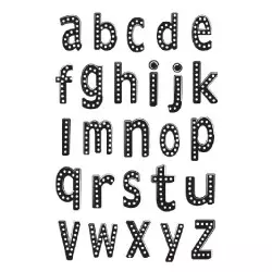 Tampon transparent Scrappy cat - Alphabet à pois