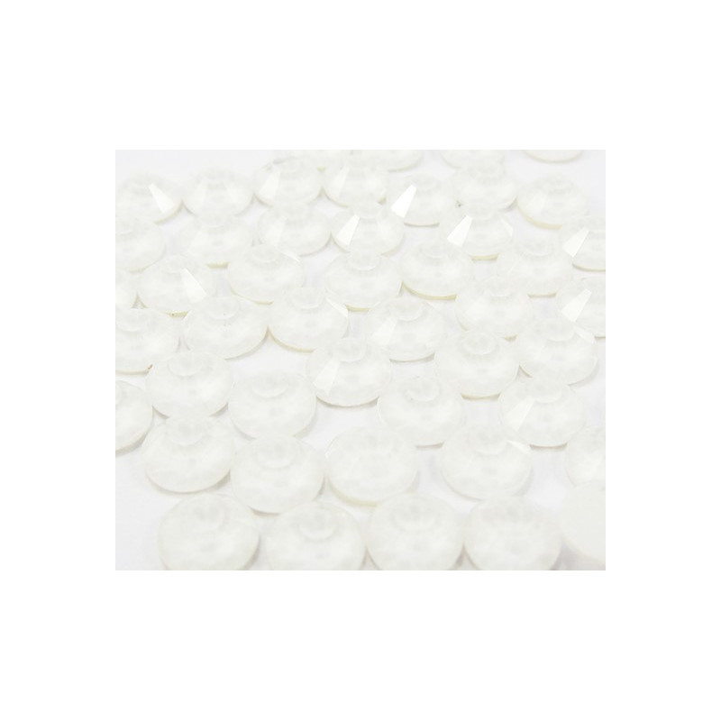 Strass thermocollant fluorescent en verre - Blanc Strass thermocollant fluorescent en verre - Blanc