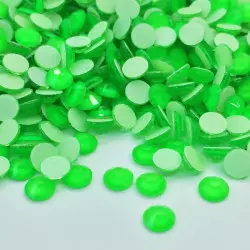 Strass thermocollant fluorescent en verre - Vert