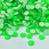 Strass thermocollant fluorescent en verre - Vert
