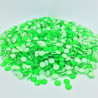 Strass thermocollant fluorescent en verre - Vert - 2mm à 6mm
