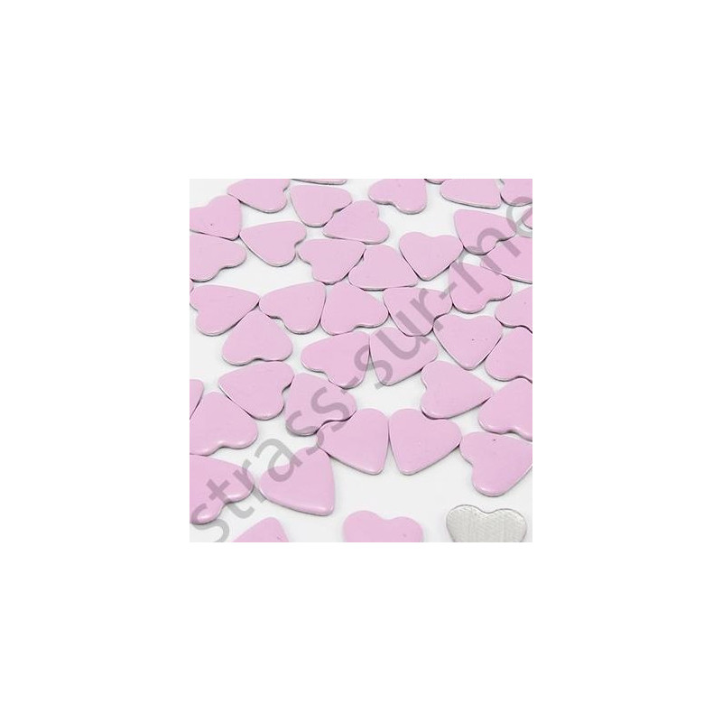 Strass thermocollant en métal cœur - Rose clair Strass thermocollant en métal cœur - Rose clair