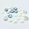 Demi-perle rond à coudre - 5 couleurs - 6mm à 12mm - détail
