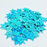 Sequin étoile - Turquoise hologramme - 15mm - détail