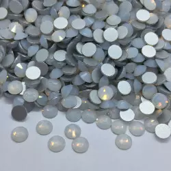 Strass en verre à coller - Blanc opale - 5mm - détail
