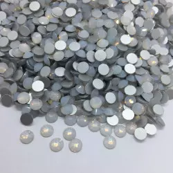 Strass en verre à coller - Blanc opale - 5mm - zoom