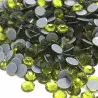 Strass thermocollant en verre - Vert olive - 2mm à 6mm