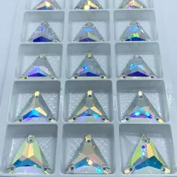 Strass Triangle AB Cristal - Triangle à coudre en verre