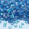 Bleu lagon AB - Strass thermocollant en verre - 5mm