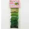 Paillettes ultra fine - 6 couleurs - tons verts