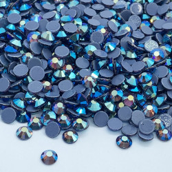 Tanzanite AB - Strass thermocollant en verre - 2 à 6mm