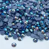 Tanzanite AB - Strass thermocollant en verre - 2 à 6mm